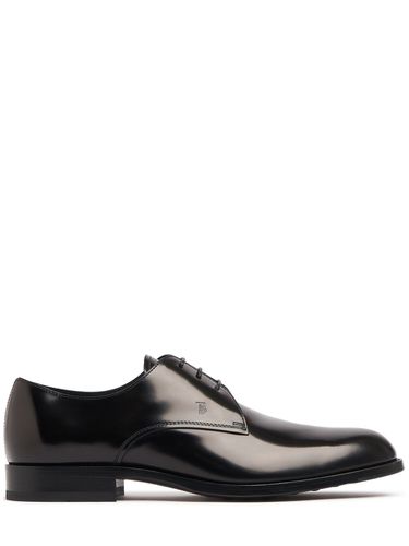 Zapatos Derby De Piel Con Cordones - TOD'S - Modalova