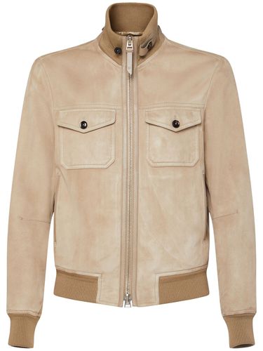 Chaqueta Bomber De Ante - TOM FORD - Modalova