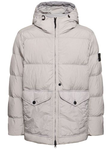 Chaqueta De Plumas Con Capucha - STONE ISLAND - Modalova