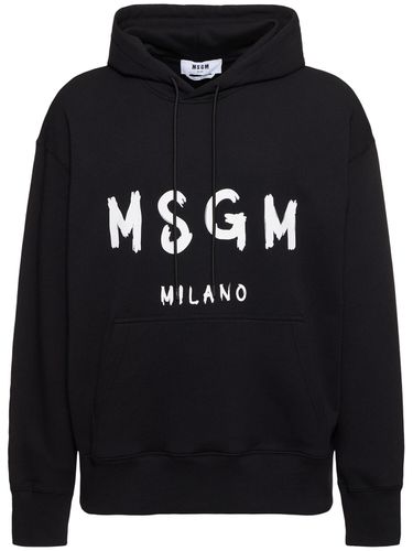 Regular Fit Hooded Sweatshirt - MSGM - Modalova