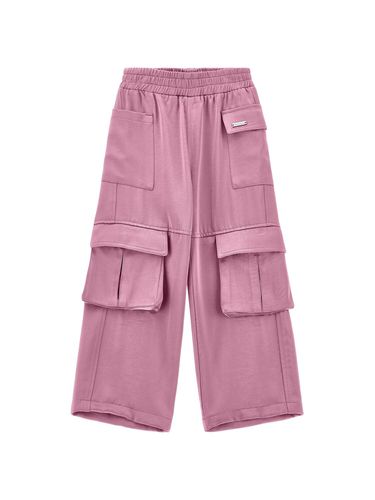 Pantalones Cargo De Satén - MONNALISA - Modalova