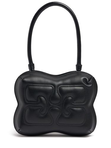 Butterfly Recycled Leather Shoulder Bag - GANNI - Modalova