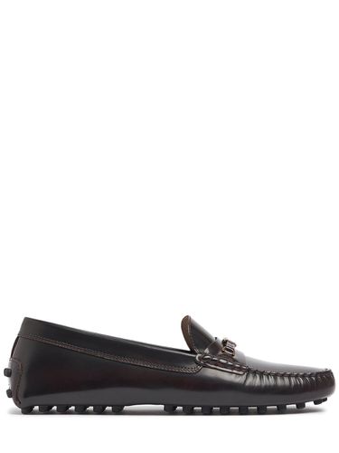 Mm Logo Leather Loafers - TOD'S - Modalova