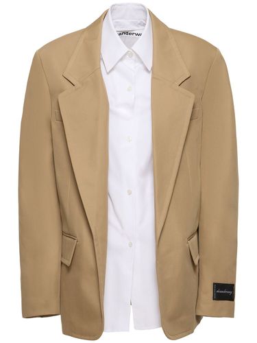 Oversized Blazer Aus Baumwolle - ALEXANDER WANG - Modalova