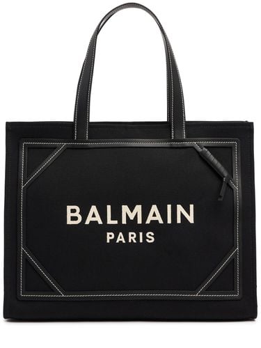 B-army Monogram Canvas Tote Bag - BALMAIN - Modalova