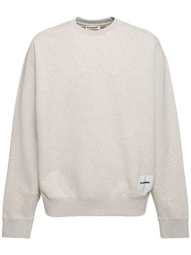 Sudadera De Algodón Con Cuello Redondo - JIL SANDER - Modalova