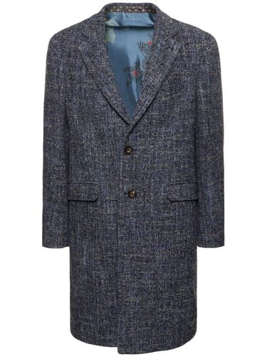 Wool Blend Single Breasted Coat - ETRO - Modalova