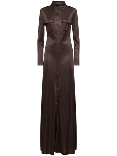 Shimmery Jersey Long Dress - TOM FORD - Modalova