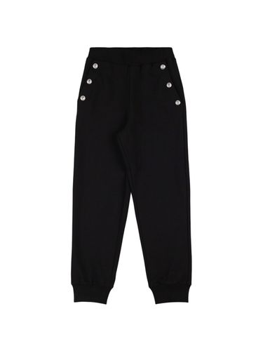 Pantalones Deportivos De Algodón Con Botones - BALMAIN - Modalova