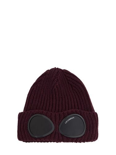 Cappello Beanie In Lana Extra Fine Con Lenti - C.P. COMPANY - Modalova