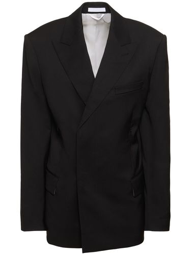 Tailored Wool Double Breast Blazer - HELMUT LANG - Modalova