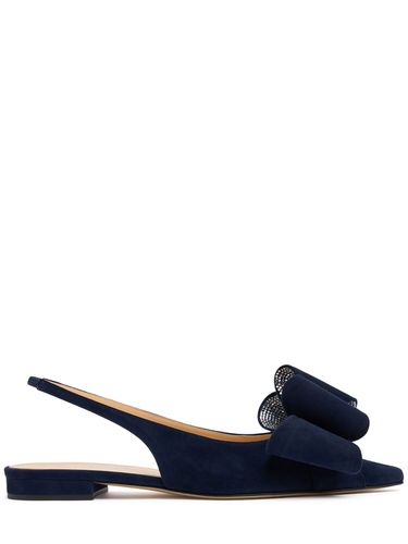 Mm Le Cadeau Suede Slingback Flats - MACH & MACH - Modalova