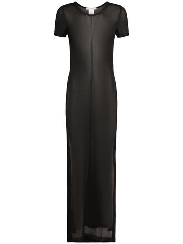 Shiny Viscose Column Dress W/ Slits - LEMAIRE - Modalova