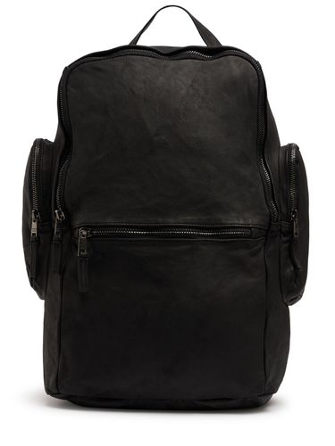 Brushed Leather Weekend Backpack - GIORGIO BRATO - Modalova