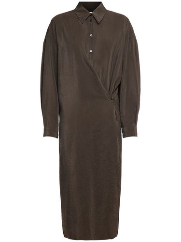 Dry Silk Straight Collar Dress - LEMAIRE - Modalova