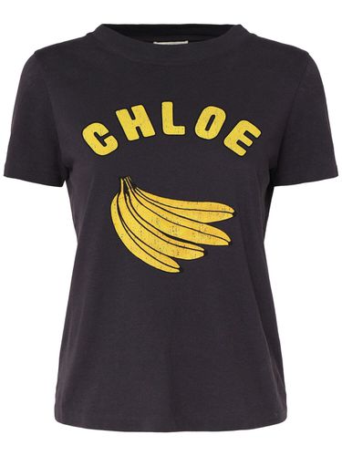 Camiseta De Jersey Con Logo - CHLOÉ - Modalova