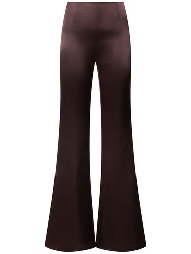 Atruvia Flared Satin Pants - GALVAN - Modalova