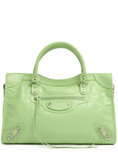 Medium Tasche Aus Leder „le City Arena“ - BALENCIAGA - Modalova