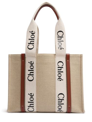 Medium Tote Aus Canvas „woody“ - CHLOÉ - Modalova