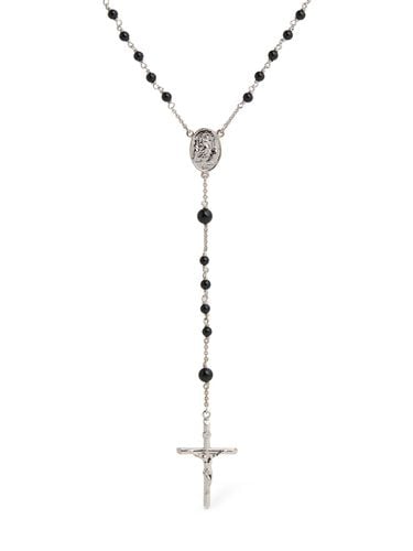 Plated Rosary Pendant Necklace - DOLCE & GABBANA - Modalova