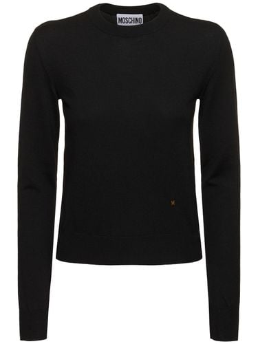 Sweater Aus Wollstrick - MOSCHINO - Modalova