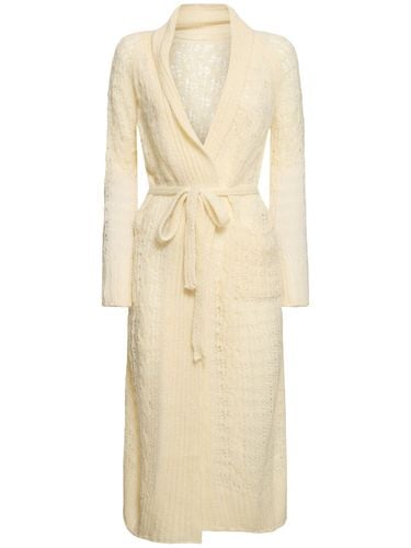 Langer Cardigan Aus Mohair - ERMANNO SCERVINO - Modalova