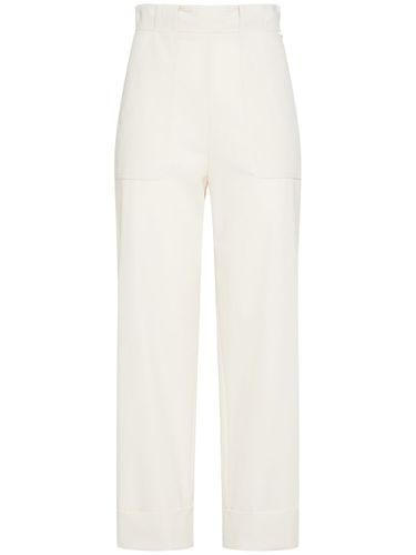 Palio Cotton Twill Cropped Pants - MAX MARA - Modalova