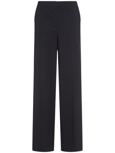 Pantalones Rectos De Jersey Techno - MAX MARA - Modalova