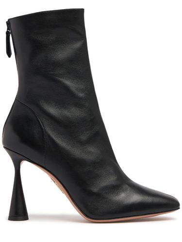 Mm Hohe Stiefel Aus Leder „amore“ - AQUAZZURA - Modalova