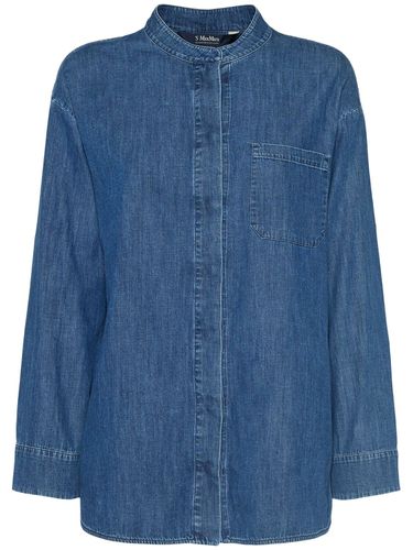 Camicia Unito In Denim Con Colletto Coreano - 'S MAX MARA - Modalova