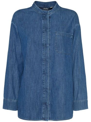 Camisa De Denim Con Cuello Coreano - 'S MAX MARA - Modalova