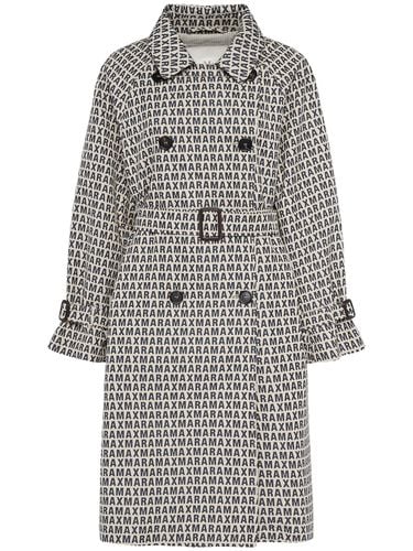 Trench Lucio Con Logo Jacquard - MAX MARA - Modalova