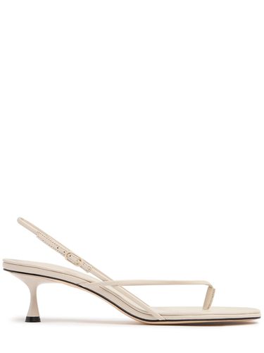 Mm Wishbone Leather Sandals - STUDIO AMELIA - Modalova