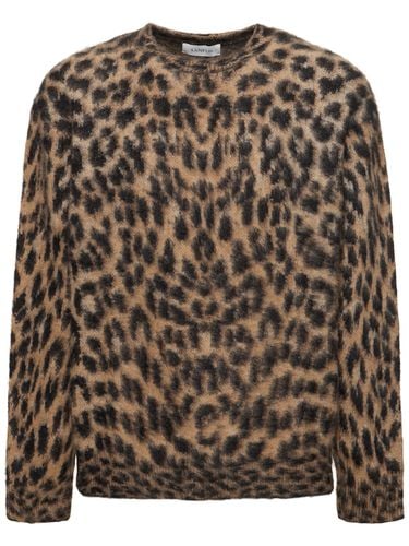 Leopard Print Sweater - LANEUS - Modalova