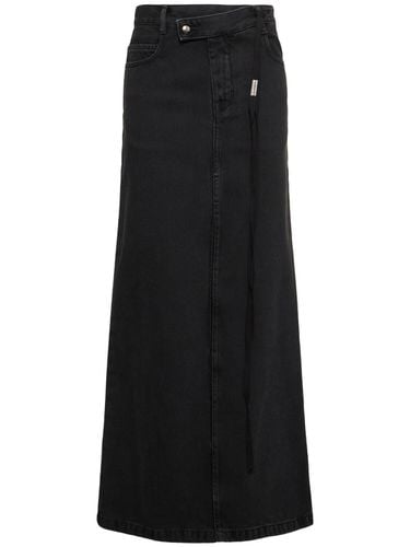 Silya Asymmetric Waist Denim Long Skirt - ANN DEMEULEMEESTER - Modalova