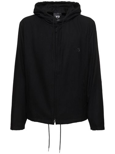 Sudadera De Franela De Lana Con Cremallera - Y-3 - Modalova