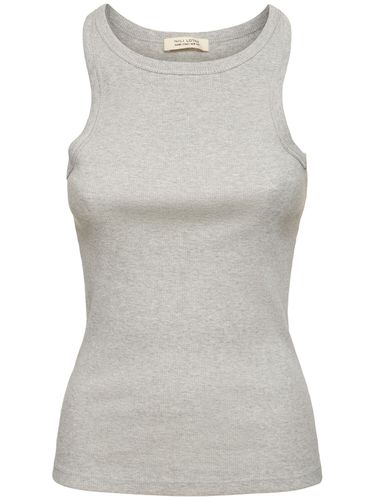 Jennifer Ribbed Cotton Tank Top - NILI LOTAN - Modalova