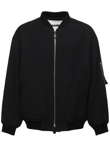 Bomberjacke Aus Wollgabardine - JIL SANDER - Modalova