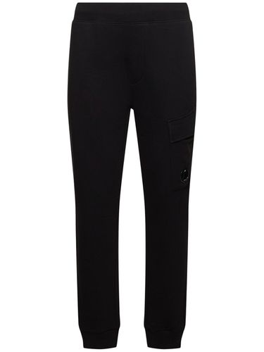 Diagonal Raised Fleece Cargo Sweatpants - C.P. COMPANY - Modalova