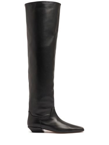 Mm Hohe Overknee-stiefel Aus Leder „bettina“ - PARIS TEXAS - Modalova