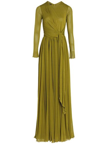 Vestito Maxi In Jersey Con Arricciature - GIAMBATTISTA VALLI - Modalova