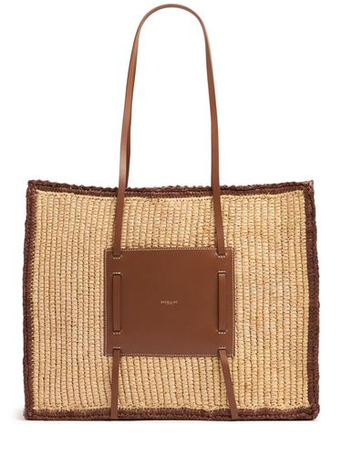 Large Capri Raffia Effect Tote Bag - DEMELLIER - Modalova