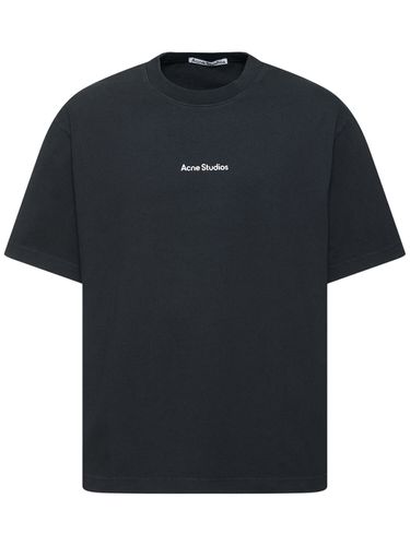 T-shirt Extorr In Cotone Con Logo - ACNE STUDIOS - Modalova