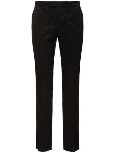 Gg Cotton & Viscose Pants - GUCCI - Modalova