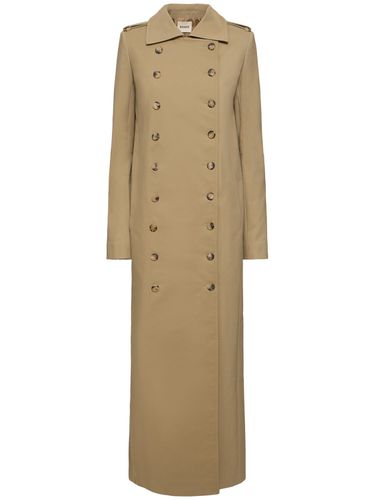 Mallory Cotton Blend Long Coat - KHAITE - Modalova