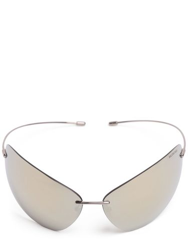 Ovale Sonnenbrille Aus Metall „mirage“ - BALENCIAGA - Modalova