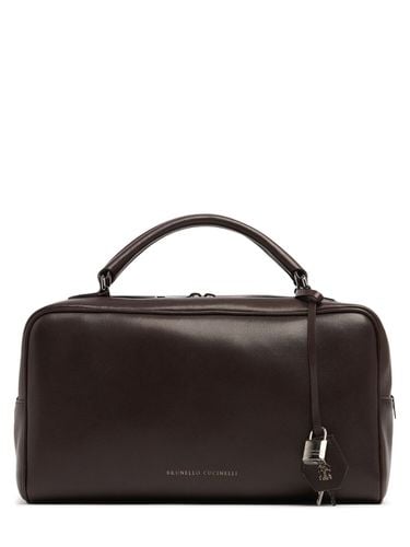 Bolso De Mano Glossy De Piel - BRUNELLO CUCINELLI - Modalova