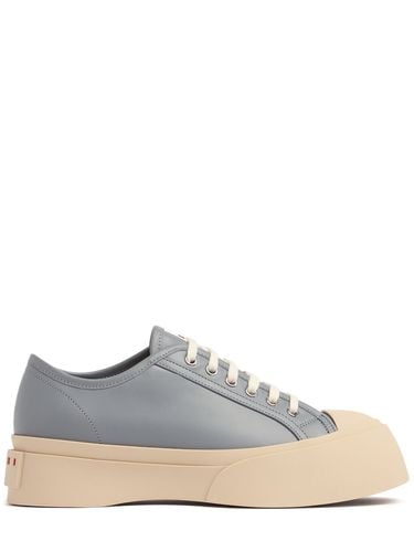 Leather Low Top Sneakers - MARNI - Modalova