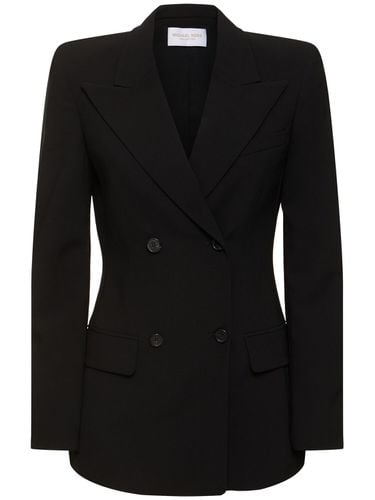 Zweireihige Jacke Aus Wollserge „georgina“ - MICHAEL KORS COLLECTION - Modalova