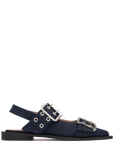 Ballerine Chunky In Denim 20mm - GANNI - Modalova